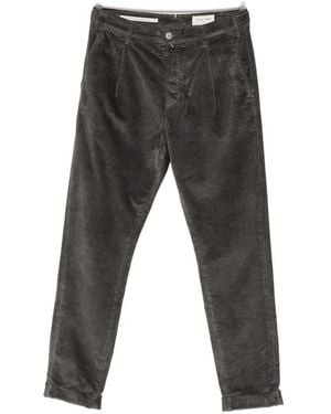 Jacob Cohen Henry Pleated Corduroy Pants - Gray