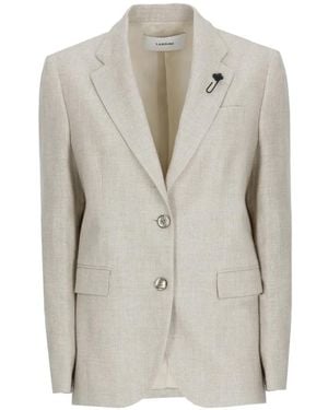Lardini Button-Fastening Blazer - White