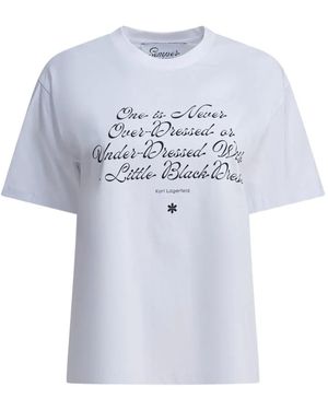 Semler Quote-Print Crew-Neck T-Shirt - White