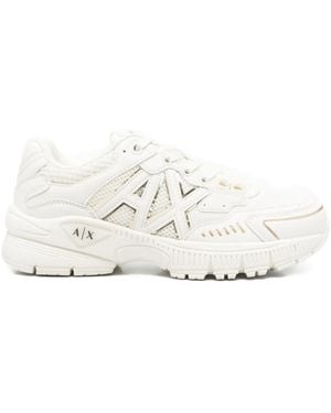 ARMANI EXCHANGE Sneakers Basse Con Inserti Logati - Bianco