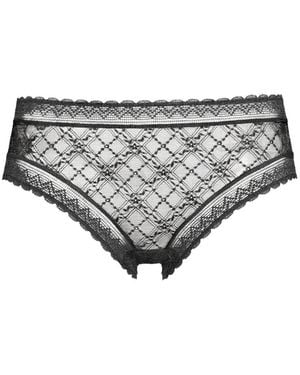 Eres Florissante Lace Briefs - Gray