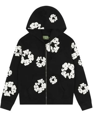 DENIM TEARS Sudadera con capucha y cremallera - Negro
