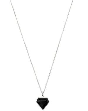 Mateo Pentagon-Pendant Necklace - White