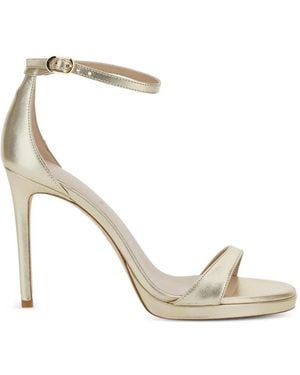 Stuart Weitzman Nudist Sandalen Met Plateauzool - Metallic