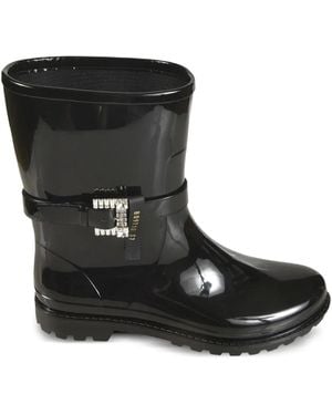 Sergio Rossi Crystal-Embellished Rain Boots - Black