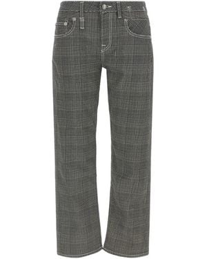 R13 Prince Of Wales Buttoned Pants - Gray