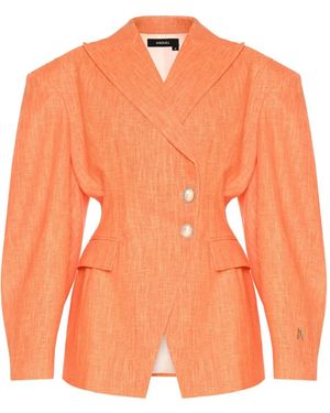 ANOUKI Blazer À Boutonnière Croisée - Orange