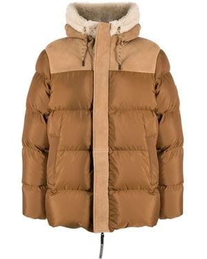UGG Gefütterte Shasta Kapuzenjacke Mit Shearling-Besatz - Braun