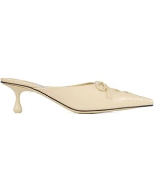 Jimmy Choo 50Mm Scarlett Mules - Natural
