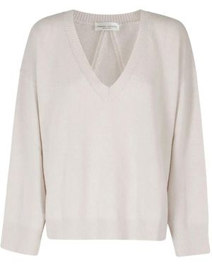 Roberto Collina V-Neck Knitted Jumper - White