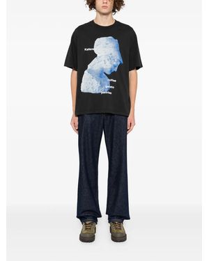 Kafeneo by TBF Graphic-Print T-Shirt - Blue