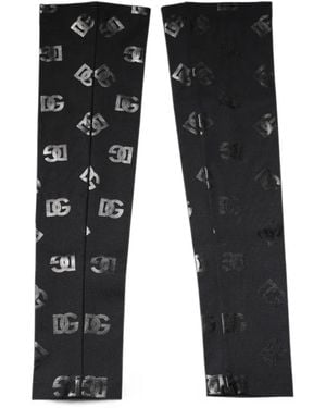 Dolce & Gabbana Dg Logo Arm Warmers - Black