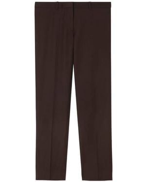 Burberry Wool Tailored Pants - Brown