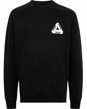 Palace Tri-Ferg Crew Neck Sweatshirt - Black