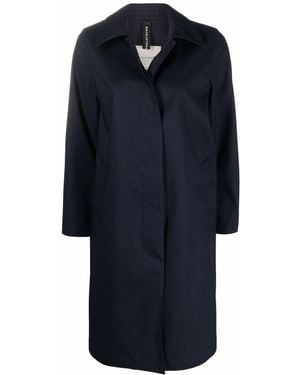 Mackintosh Banton Raintec Single-Breasted Coat - Blue