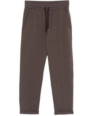 Brunello Cucinelli Drawstring Trousers - Grey