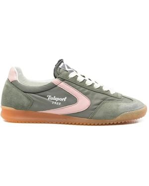 Valsport Suede-Panel Sneakers - White