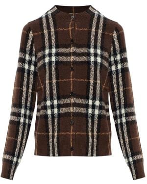 Burberry Karierter Kaschmircardigan - Schwarz