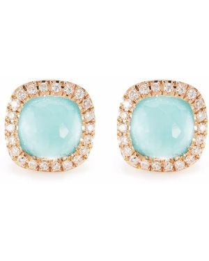 Tirisi 18Kt Rotgoldohrstecker Mit Diamanten - Blau