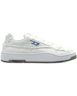 DIESEL Zapatillas Tracker con flecos - Blanco