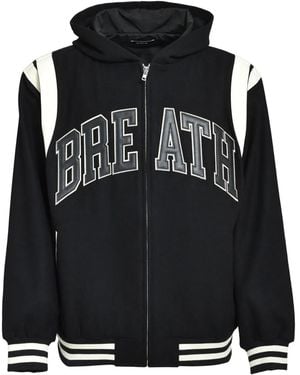 BREATH Bomber Con Applicazione Logo - Nero