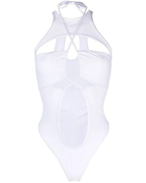ANDREADAMO Costume Intero Con Dettaglio Cut-Out - Bianco