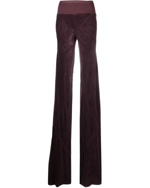 Rick Owens Hammered-Velvet Pants - Purple