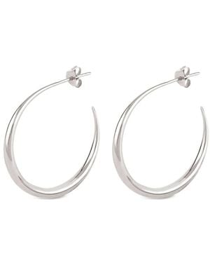 Dinny Hall Signature Hera Hoop Earrings - White