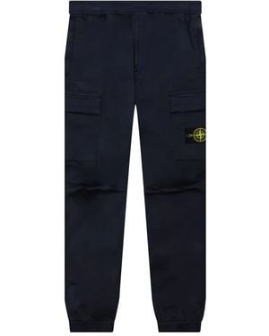 Stone Island コンパスバッジ カーゴパンツ - ブルー