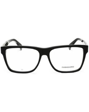 Ferragamo Eyewear Square-Frame Glasses - Black