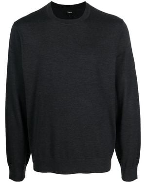 Theory Pullover Mit Rundem Ausschnitt - Blau