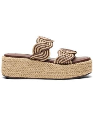 Casadei Thaiti Platform Sandals - White