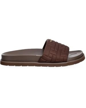 GANT Sandalias Acolchadas Con Placa Del Logo - Marrón