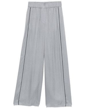 Peserico Patterned Side Stripe Pants - Gray