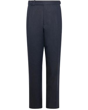 Franzese Collection Pleated Trousers - Blue