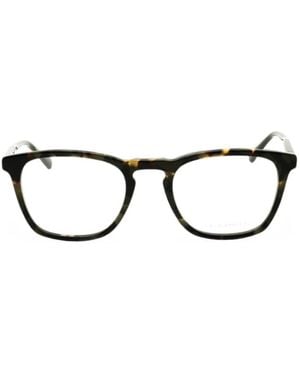 Calvin Klein Tortoiseshell-Effect Rectangle-Frame Glasses - Black