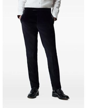 Paul Smith Pantalon En Velours À Rayures - Black
