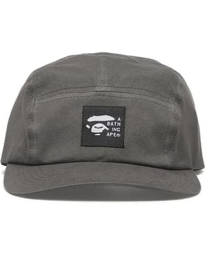A Bathing Ape Bonnet À Patch Logo - Gris