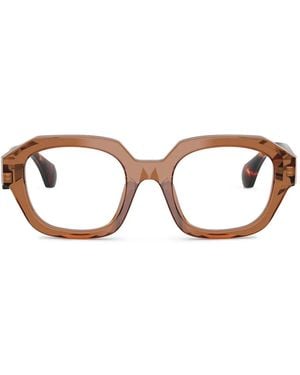 Alain Mikli Square-Frame Glasses - Brown