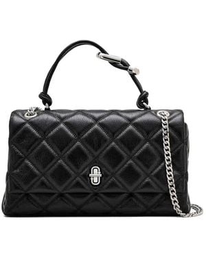 Marc Jacobs Medium The Quilted Dual Convertible Shoulder Bag - Black