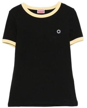 KENZO Short-Sleeved Logo-Detail T-Shirt - Black