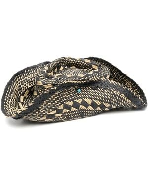 SUPERDUPER Chapeau Stevenson À Design Tressé - Noir