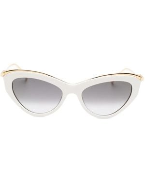 Cartier Lunettes De Soleil À Monture Papillon - Blanc