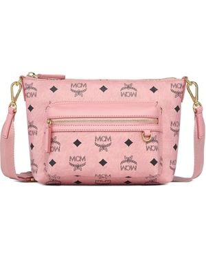 MCM Aren Visetos Mini Crossbody Bag - Pink