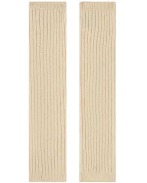 Moorer Manicottoacoste-Cws Ribbed-Knit Arm Warmers - White