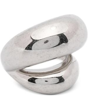 Panconesi Doppelte Ringe Mit Skulpturalem Design - Grau