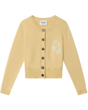 Isabel Marant Geknöpfter Newton Cardigan Mit Applikation - Natur