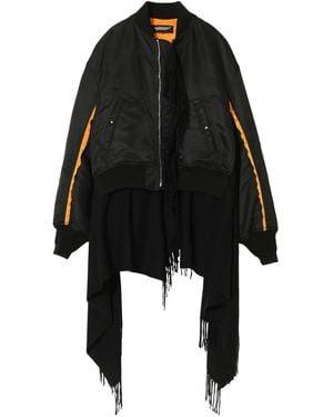 Undercover Layered Bomber Jacket - Black