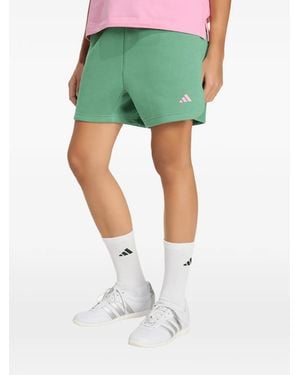 adidas Logo-Embroidered Shorts - Green