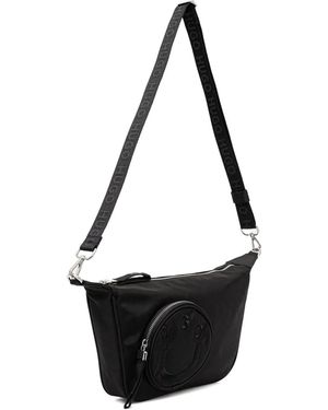 HUGO Happy Zip-Top Shoulder Bag - Black